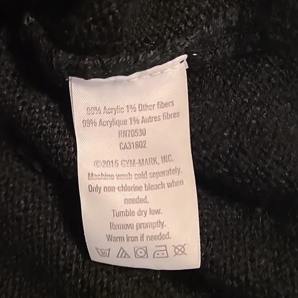 Crazy8 Cute Adorable Heart Love Girls Knitted Black Sweater in sz S 5/6 EUC - Picture 9 of 10